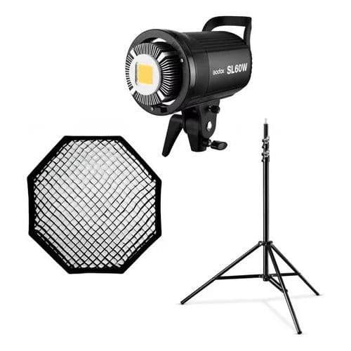 Kit Estudio Godox Luz Sl60w con Tripode y Octobox 95cm Difusor