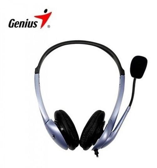 Auricular + Mic Headset Genius Hs-04s Single Plug