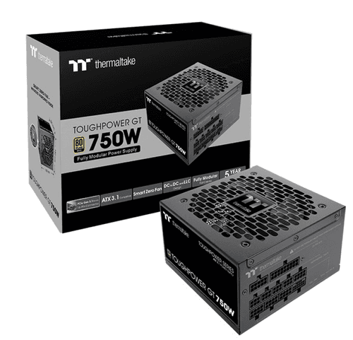Fuente Gamer Thermaltake Tp Gt 750w Analog 80 Plus Gold White
