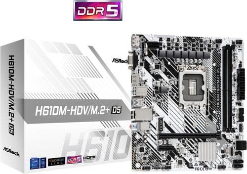Motherboard Asrock (lga1700) H610m-hdv/m.2+ D5