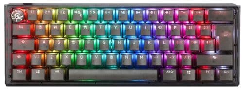 Teclado Mecanico Ducky One 3 Aura Clear Black 65 Mini Dkon2161st-bespdabaaac1