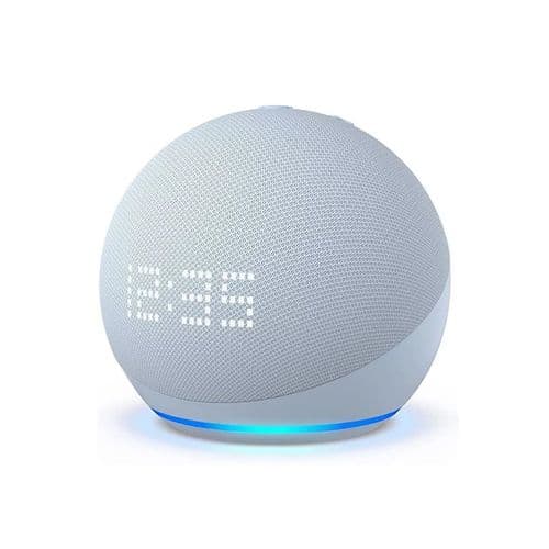 Amazon Echo Dot 5th Gen con clock asistente virtual