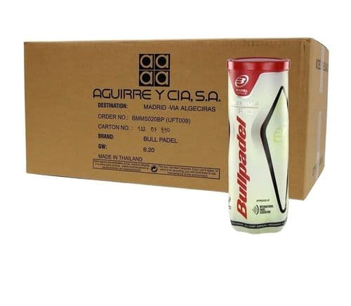 Caja X 24 Tubos Pelotas Padel Bullpadel Premium PRO