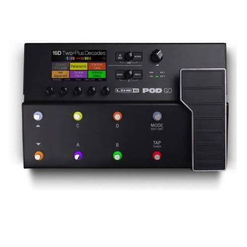 Pedalera Multiefectos HX Line 6 Pod Go p/Guitarra Eléctrica