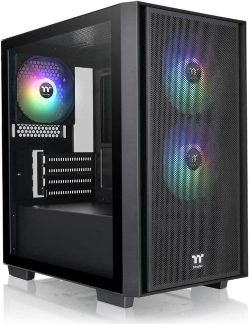 Gabinete Gamer Thermaltake Versa H16 Tg Argb Black Temp Glass