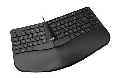 Teclado Curvo Ergonomico Genius Ergo Kb-700 Black Usb