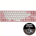 Teclado Mecanico Ducky Miya Pro Sakura V2 Switch Cherry Mx Brown Ingles Pbt Iluminacion Led Blanco thumbnail