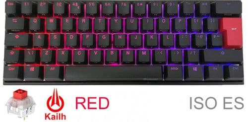 Teclado Gamer Ducky Mecha Mini V2 Rgb Kailh Box Red Switch Iso Es