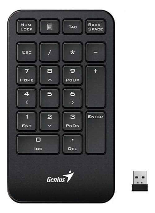 Teclado Numerico Wireless Genius Numpad 1000 Black