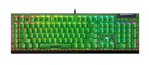 Teclado Gamer Razer Blackwidow V4 X Minecraft Edition Green Sw