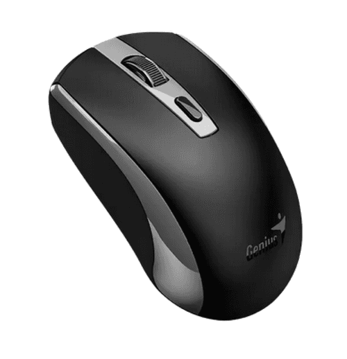 Mouse Wireless Recargable Genius Eco-8150 Black Grey
