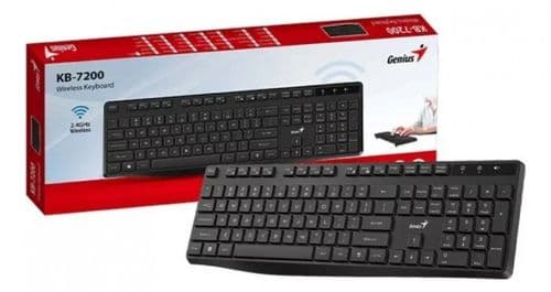 Teclado Wireless Genius Kb-7200 Black