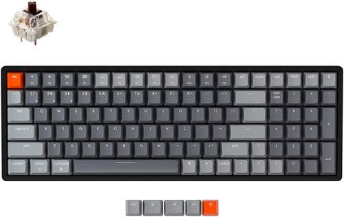 Teclado Keychron K4 100 Aluminium 100% Brown Switches