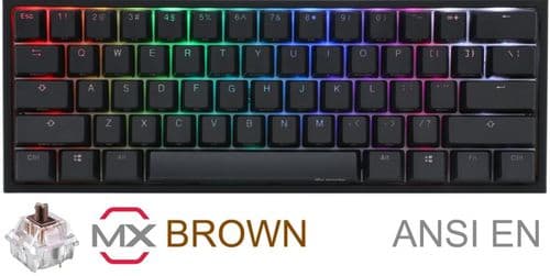 Teclado Gamer Ducky One 2 Mini Rgb Cherry Mx Brown Double Shot Pbt Mecanico