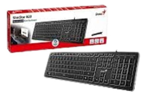 Teclado Usb Genius Slimstar 820 Retroiluminado Black