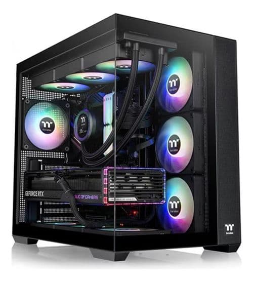 Gabinete Thermaltake View 380 Tg Argb Black Tempered Glass