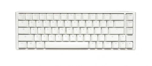 Teclado Mecanico Ducky One 3 Sf Teclas Blancas Interruptor Rojo Ingles Pbt Doble Disparo Sin Costuras Estuche Superior Blanco Estuche Inferior Blanco 