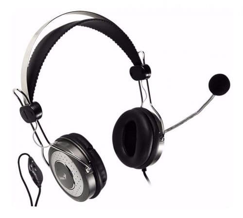 Auricular + Mic Headset Genius Hs-04su Dual Plug
