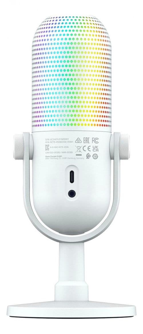 Microfono Razer Seiren V3 Chroma White Usb-c Condenser Supercardioid