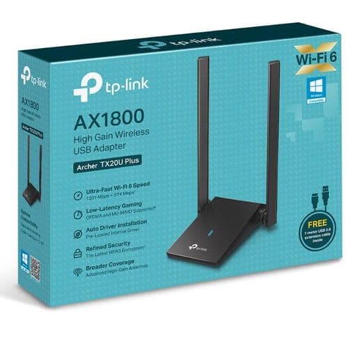 Placa De Red Tp-Link Archer TX20U Plus Usb Wireless AX1800