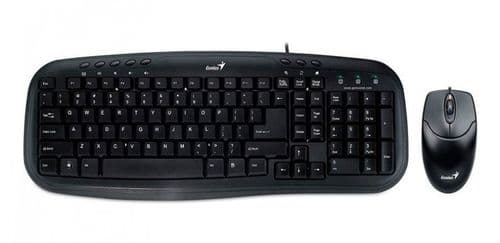 Teclado + Mouse Combo Usb Genius Km-200 Smart Black
