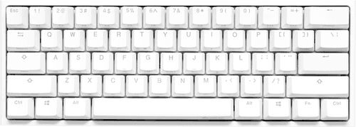 Teclado Gamer Ducky One 2 Mini Rgb White 60 Mecanico