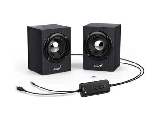 Parlante Genius Sp-hf385bt Madera Black Gray