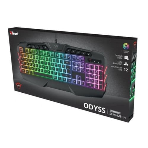 Teclado Trust Odyss Semi Mech Es Gxt881