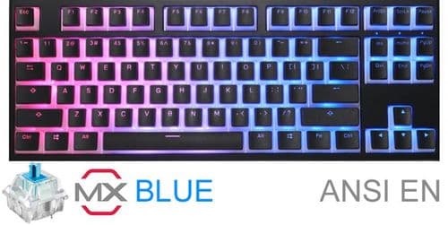 Teclado Gamer Ducky One 2 Rgb Tkl Pudding Edition Rgb Led Cherry Mx Blue Double Shot