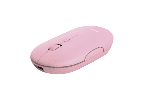 Mouse Trust Puck Wrl Recargable Pink