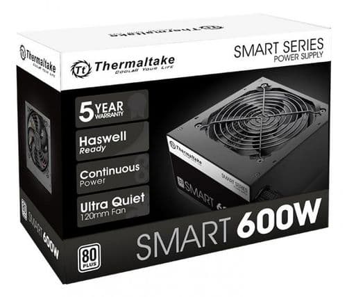 Fuente Thermaltake Smart 600w 80 Plus White